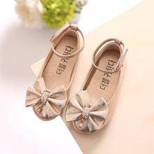 New Kids Wedding Party School Dancing Children's Leather Shoes Fashion Princess Bow-knot Single Shoes For Girl B47 2024 - buy cheap