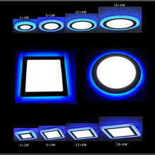 Painel de luz de led redondo/quadrado, 3 modelos, 6w-24w, luz para teto interno, cozinha, ac 85-265v + driver, 1 peça