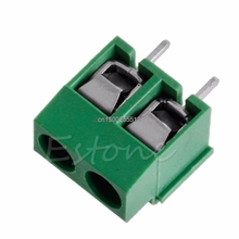 2pcs 300V 10A 2P Male PCB Screw Terminal Block Connector 5mm Green Pitch 2024 - buy cheap