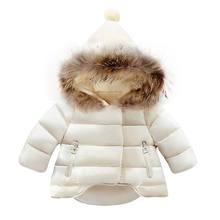 BOTEZAI/Детское пальто зимнее пальто для маленьких девочек пальто с капюшоном и длинными рукавами теплая детская куртка для девочек зимняя плюшевая верхняя одежда с рисунком 2024 - купить недорого