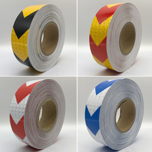 50mmx25m  Reflective tape stickers car-styling Self Adhesive Warning Tape 2024 - buy cheap