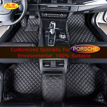 PONSNY for Porsche Cayenne SUV 911 Cayman Macan Panamera Car Floor Mats Customized Foot Rugs Custom Auto 3D Carpets 2024 - buy cheap