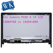 14.0" For Lenovo Flex2-14 Flex 2 14 LCD Screen Assembly Touch Digitizer +frame Bezel 1920*1080 or 1366*768(touch can not work) 2024 - buy cheap