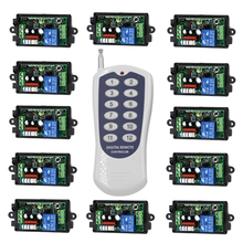 AC 110V/220V 10A 1 Channel Wireless Remote Control Switch 1 CH 1CH Relay Receiver RF Transmitter 315MHz 433Mhz 2024 - buy cheap