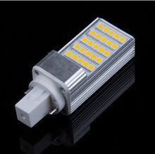 G24 CONDUZIU a Luz de Lâmpada E27 LEVOU Plugue Luz 25 pcs SMD5050 5 W G24 LEVOU PL Lâmpada de Iluminação AC85-265V Branco Quente/Coold Branco navio livre 2024 - compre barato