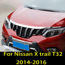 For Nissan X trail T32 X-trail 2014-2016 Car hood decorative bright hood hood ABS decorative stickers car decoration accessories 2024 - buy cheap