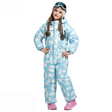 2020 комбинезон для мальчиков и девочек, детский лыжный костюм, водонепроницаемый ветрозащитный лыжный сноуборд, уличные теплые детские комплекты, цельная детская одежда 2024 - купить недорого