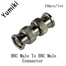 10pcs/lot CCTV BNC Double Male Adapter,BNC Male to BNC Male Connector for CCTV 2024 - buy cheap