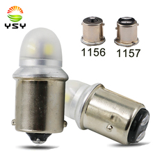 YSY-bombilla led 1156 para coche, lámpara de señal de giro de freno inverso, DRL, blanca, 2835, 5smd, p21w, ba15s, 1157, bay15d, P21/5 W, S25, 20X 2024 - compra barato