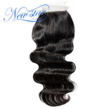 Brazilian Body Wave 4x4 Lace Closures Free Part 10" to 20"Inches Natural Color Guangzhou New Star Virgin Human Hair Products 2024 - buy cheap