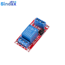 Sindax módulo de relé optoacoplador isolado, 1 canal de disparo de alto baixo 12v dc 10a 1 peça 2024 - compre barato