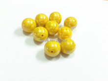 Wholesale 12mm 500pcs/bag ,   20mm  100pcs/bag, Yellow AB  Solid Beads For Chunky Kids Necklace/DIY/Hand Made 2024 - buy cheap