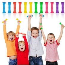 Детские игрушки 30 шт. плетеная сетчатая трубка игрушка с мраморный шар снятие стресса игрушка для детей и взрослых 2024 - купить недорого