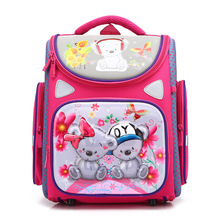Mochila escolar infantil 3d, mochila de desenho animado de urso para meninos e meninas 2024 - compre barato