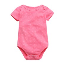 Детское боди, Летние Боди, одежда с коротким рукавом для мальчиков и девочек, комплект одежды для новорожденных, модный костюм унисекс для новорожденных, 2019 хлопок 2024 - купить недорого