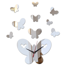 Модные 3d настенные часы, безопасные, Современный домашний декор, diy Кристальные, настоящие зеркальные часы, часы для гостиной, детей, художественные часы 2024 - купить недорого