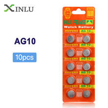 10pcs/card AG10 lr1130 For Watch Toys Remote 189 LR54 Cell Coin Alkaline Battery 1.55V SR54 389 189 LR1130 SR1130 Button Battery 2024 - купить недорого