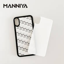 MANNIYA 2D Сублимационное закаленное стекло, резиновый чехол для телефона iphone XS XR XS MAX 11/11 PRO/11 PRO MAX, Бесплатная доставка! 100 шт./лот 2024 - купить недорого