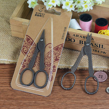 DONYAMY Hot Creative Vintage Retro Titanium Scissor Exquisite Handicrafts Short Mouth Scissors Home Accessories 1PC 9.9x4.6cm 2024 - buy cheap