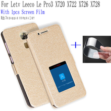 Funda de cuero con tapa para Leeco Le Pro3 X720 X722 X726 X728, carcasa de ventana de visión inteligente para Letv le Pro 3 2024 - compra barato