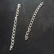 Hot100pcs-cadena extensora de collar, 5cm/6mm, Color dorado/plateado/bronce antiguo, cadenas traseras de extensión a granel para fabricación de joyas 2024 - compra barato