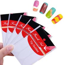 20 упаковок/партия наклейки для ногтей французский дизайн ногтей советы Креативный дизайн ногтей форма бахрома 3D наклейки для ногтей сделай сам салон новый трафарет 18 видов стилей 2024 - купить недорого