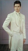 Fashion Groom Tuxedo Excellent Men's Wedding Dress Notch Lapel Men's Formal Business Party Suit (Jacket + Pants + Tie + Vest) 2024 - buy cheap