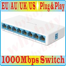 free shipping, 8 Ports High Speed Gigabit Mini Network Switch RJ45 1000Mbps Fast gigabit Ethernet Network Switcher Hub Splitter 2024 - buy cheap