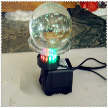 Bomba de fuente con luces LED, artesanía de resina, para acuario de agua, bonsái, 7W 2024 - compra barato