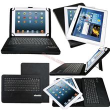 Universal Removable Wireless Bluetooth ABS Keyboard With Leather Case Stand For 9-10 10.1 inch Tablet PC Android Window IOS 2024 - buy cheap