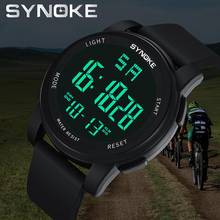 SYNOKE Men's Watches Fashion Multi-Function LED Sports Watchs Men's Digital Outdoor Luminous Waterproof Electronic Watch 9002 #F 2024 - buy cheap
