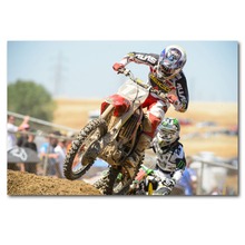 HONDA dirtbike moto motocross race racing Poster Wall Art Picture Silk Canvas Printed Art Paintings for Home Decor 2024 - buy cheap