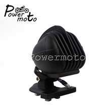 Luz LED trasera de aluminio hecha a mano para motocicleta, lámpara de freno de montaje lateral para Harley Sportster Cafe Racer, color negro, personalizada 2024 - compra barato