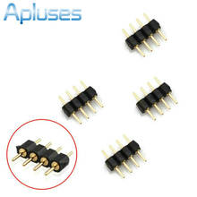 10pcs/Lot 4 Pin Plug Male To Male RGB Connector For 3528 5050 RGB LED Strip light 2024 - buy cheap