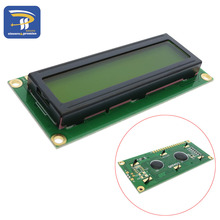 ЖК-дисплей 1602 ЖК-дисплей ЖК-монитор 1602 5 В желтый зеленый экран and белый код Arduino 16x2 модуль 2024 - купить недорого