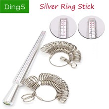 US EU HK JP Standard Ring Size Mandrel Stick Finger Gauge Ring Sizer Measuring Jewelry Tool Ring Sizer Measure Hand Tools Set 2024 - buy cheap