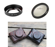 3 в 1 NiSi 40 мм тонкий круглый поляризационный фильтр CPL + зеркальная бленда объектива + сумка для камеры чехол для Fujifilm Fuji X10 X20 LH-X10 2024 - купить недорого