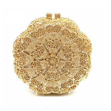 Bolsa clutch ouro de cristal feminina, bolsa de mão prateada de metal com detalhes de diamante para festa de casamento 2024 - compre barato