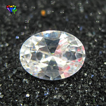 50pcs 3*4~5*7mm Oval Shape Brilliant Cut 5A White CZ Stone Synthetic Gems Cubic Zirconia For Jewelry 2024 - buy cheap