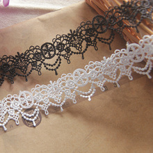 15Yards High Quality Embroidery Lace Trim 3CM White Black Water Soluble Lace Trim Venice Lace Sewing Dentelle 2024 - buy cheap