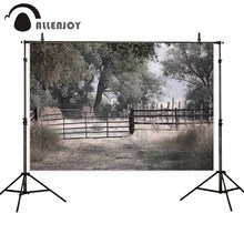 Allenjoy фон для фотостудии пустынный дикий зоопарк забор вход пейзаж лес сорняки фон для фотосъемки 2024 - купить недорого
