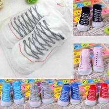 1 Pair Newborn Girl Boy Baby Kids Toddler Gift 3D Lifelike Shoes Shape Charm Anti Slip Socks Great  Shoes Boots for 0-12M baby 2024 - buy cheap