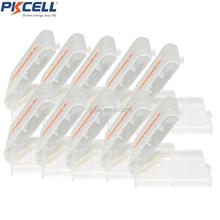 10Pcs PKCELL White Case Cover Holder AA / AAA Battery Storage Box 2024 - buy cheap