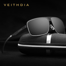 VEITHDIA Sunglasses Sports Aluminum Outdoor Driving Polarized UV400 Men's Square Vintage Sun Glasses Male Eyewear For Men 2492 2024 - buy cheap