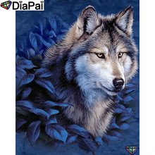 DIAPAI 5D DIY Diamond Painting 100% Full Square/Round Drill "Animal wolf" Diamond Embroidery Cross Stitch 3D Decor A23345 2024 - buy cheap