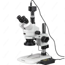 Zoom Stereo Microscope--AmScope Supplies 3.5X-90X Zoom Stereo Microscope w 9MP Camera + 144-LED 4-Zone Light 2024 - buy cheap