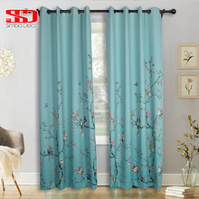 Chinese Birds Blackout Curtains for Living Room Decor Traditional Magpies Gradient Fabric for Curtains Windows Treatments Blinds 2024 - buy cheap