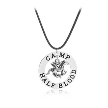 Movie Percy Jackson Camp Half Blood Fly Horse Necklace Vintage Men Women Pendant Necklace With Rope Chain 2024 - buy cheap