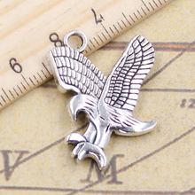 10pcs Charms Hawk Eagle Hunting 29x24mm Tibetan Silver Color Pendants Antique Jewelry Making DIY Handmade Craft Pendant 2024 - buy cheap