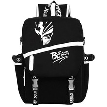 Mochila de alta qualidade nova estampa de anime bleach, mochila de viagem, de lona, mochila militar robusto para laptop e escola 2024 - compre barato